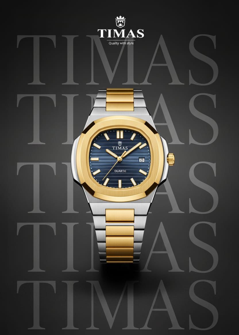 Timas Men’s Faceted Watch – Modern Luxury Redefined