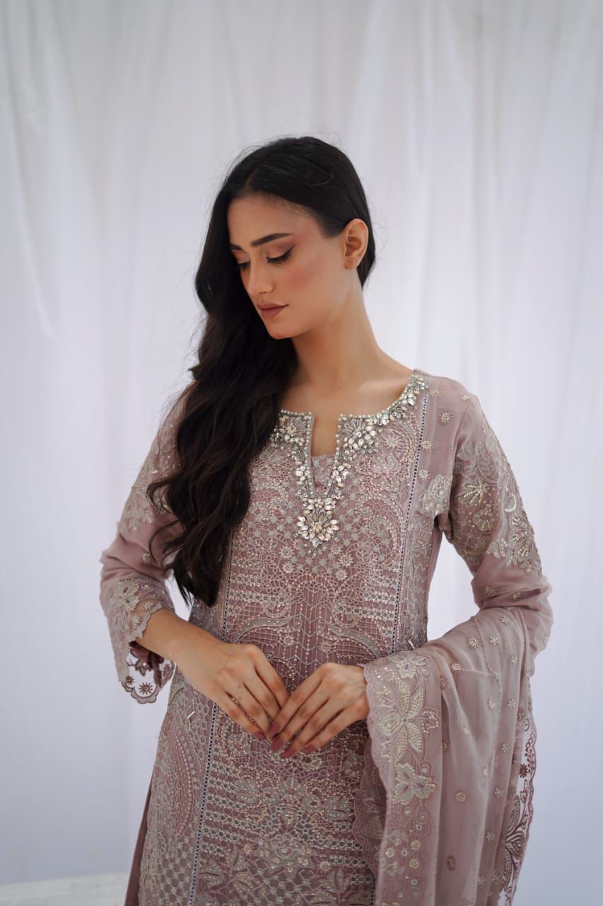 NEW ARRIVAL – T-Pink Chiffon Set