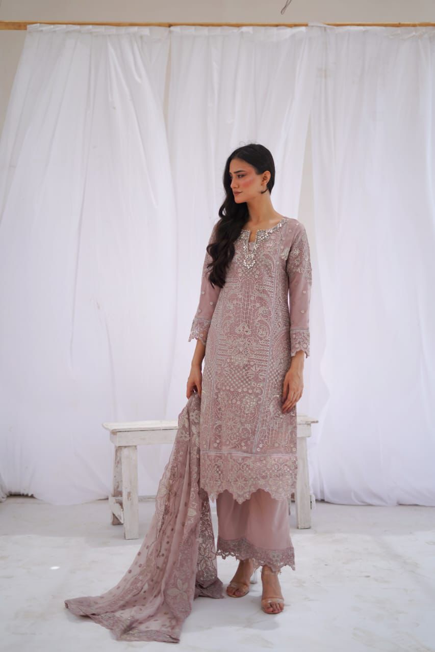 NEW ARRIVAL – T-Pink Chiffon Set