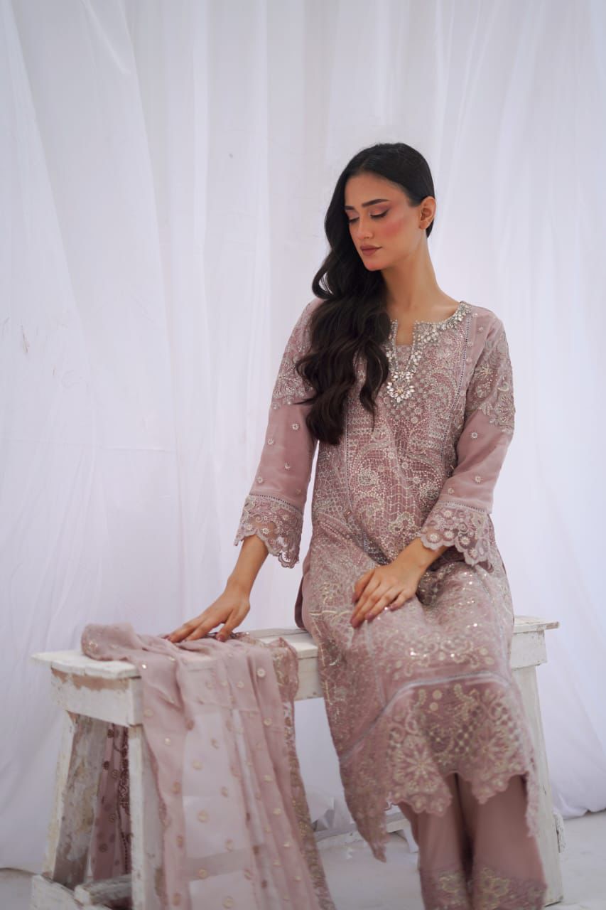 NEW ARRIVAL – T-Pink Chiffon Set