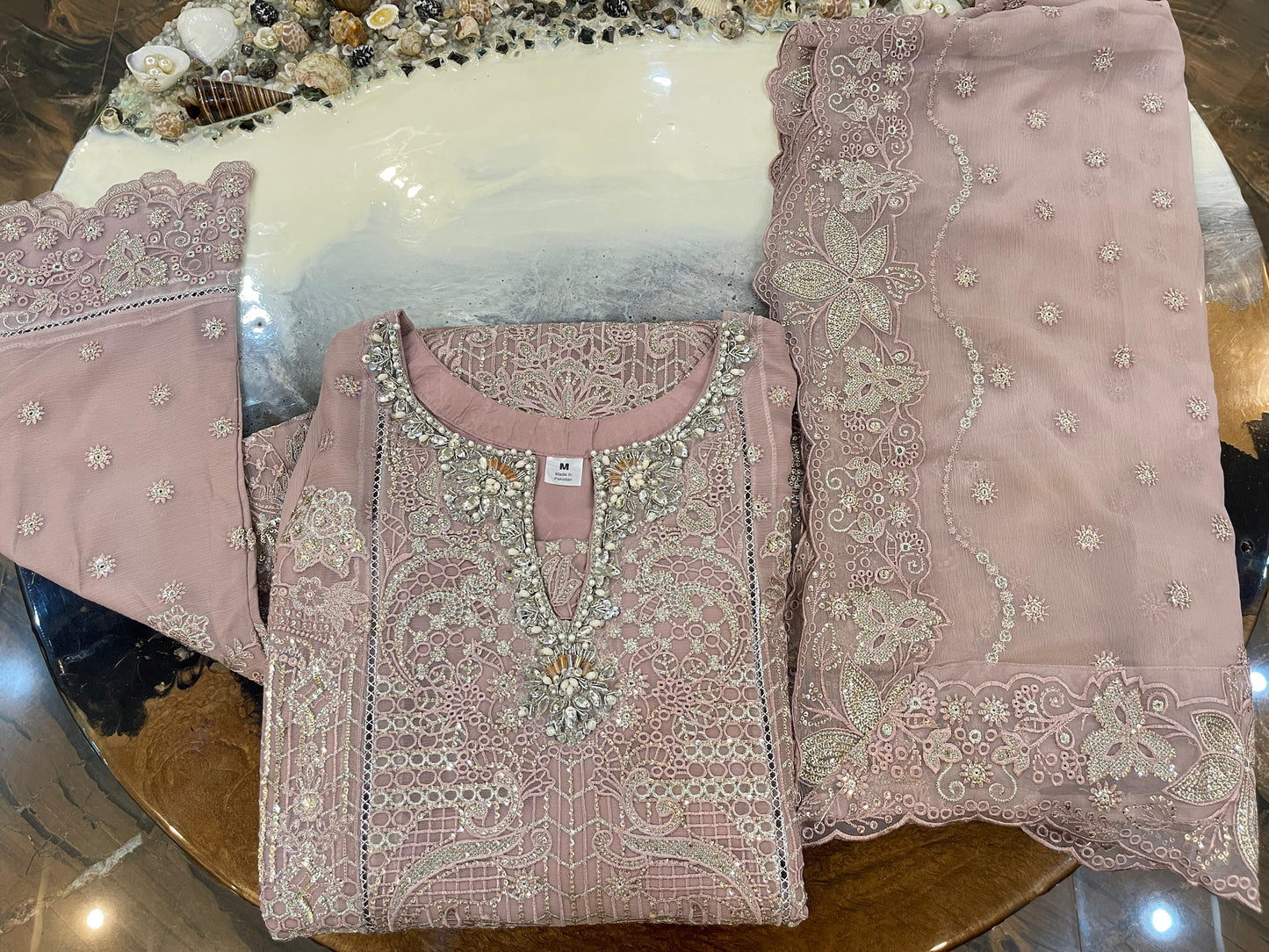 NEW ARRIVAL – T-Pink Chiffon Set