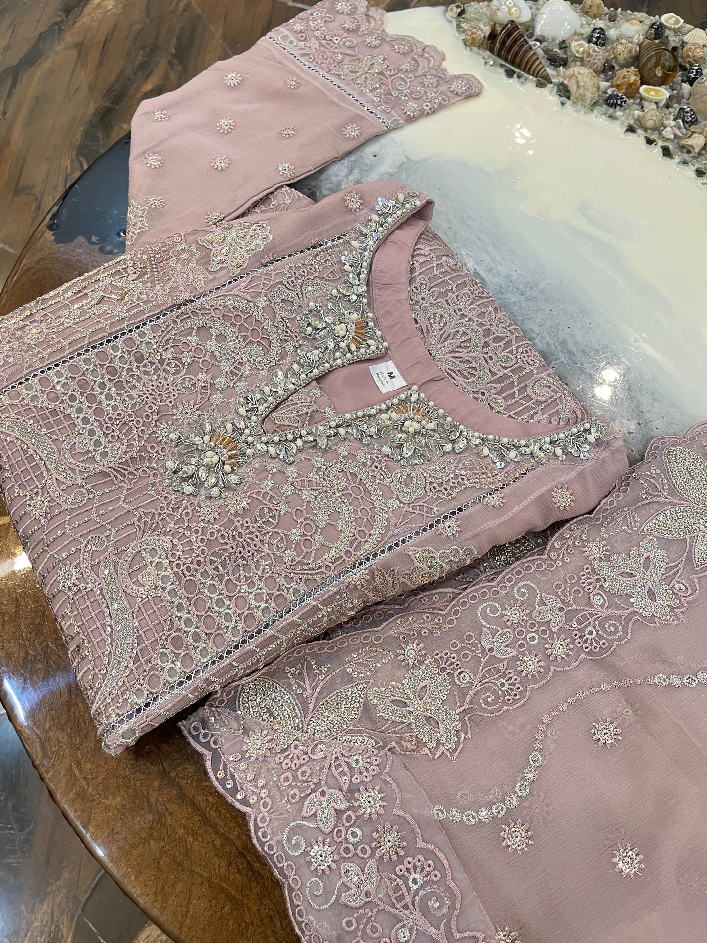 NEW ARRIVAL – T-Pink Chiffon Set