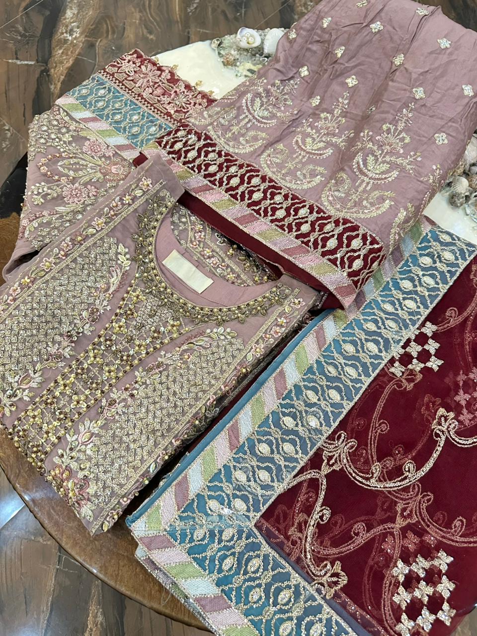 New Pure Organza Beautiful Heavy Ready To Wear