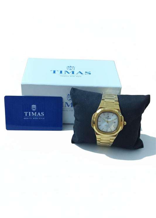 Timas Men’s Faceted Watch – Modern Luxury Redefined