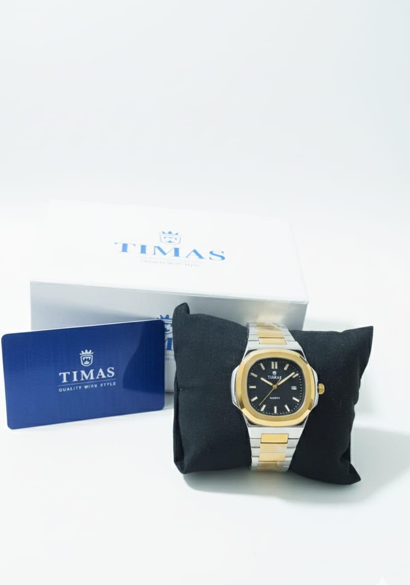 Timas Men’s Faceted Watch – Modern Luxury Redefined
