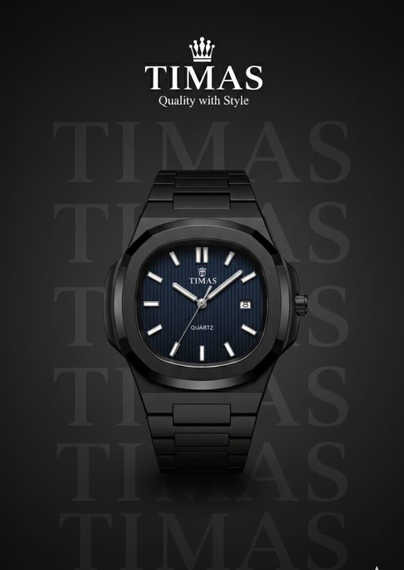 Timas Men’s Faceted Watch – Modern Luxury Redefined