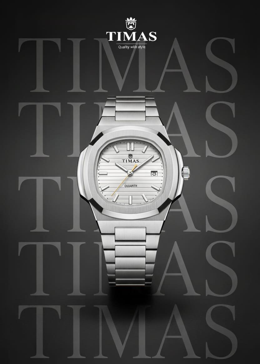 Timas Men’s Faceted Watch – Modern Luxury Redefined
