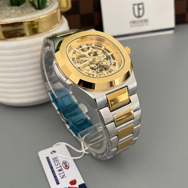 Bestwin Automatic golden dial Watch