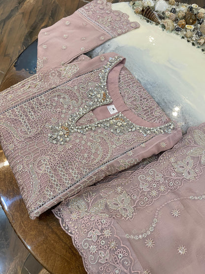 NEW ARRIVAL – T-Pink Chiffon Set