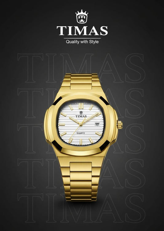 Timas Men’s Faceted Watch – Modern Luxury Redefined