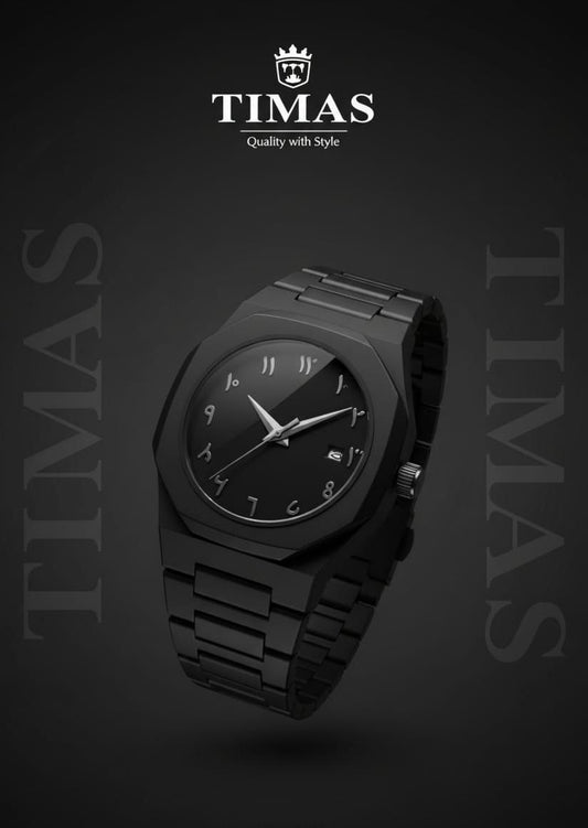 Arabic Aura Watch – The Ultimate Black Aesthetic | High Quality Water Proved With Warranty